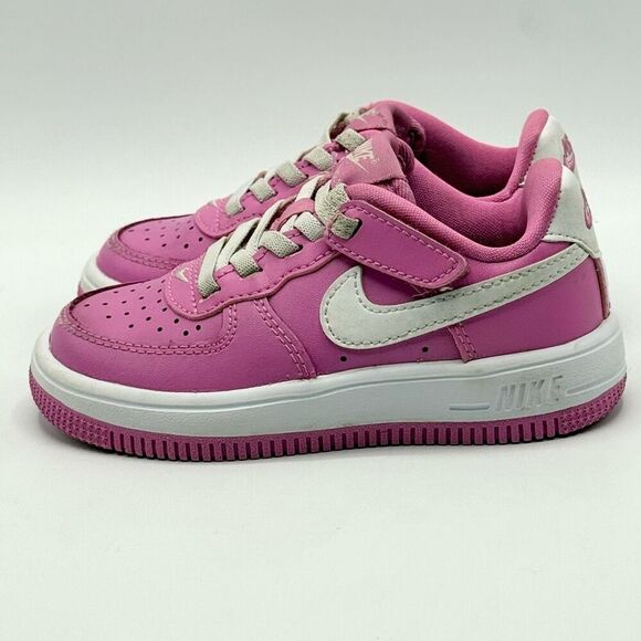 Nike Air Force 1 Low Easy On Playful Pink White - Kids US 8C / FN0237-600 - Picture 6 of 11